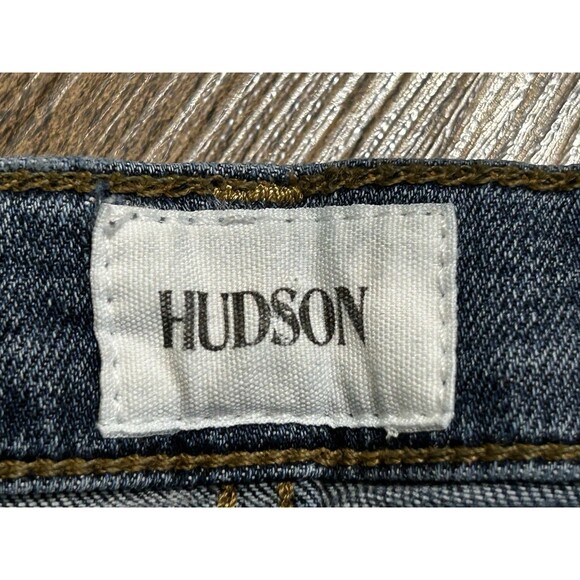 Hudson‎ Jeans Natalie Midrise Super Skinny Ankle Raw Hem Size 27 Distressed - Picture 6 of 11